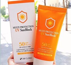 3W Clinic Multi Protection UV Sun Block SPF50/PA Солнцезащитный крем 