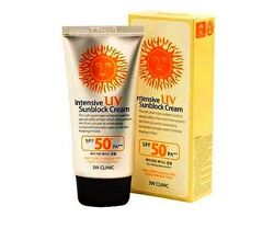 3w Clinic Intensive UV Sunblock Cream SPF50 PA 70 мл Солнцезащитный крем
