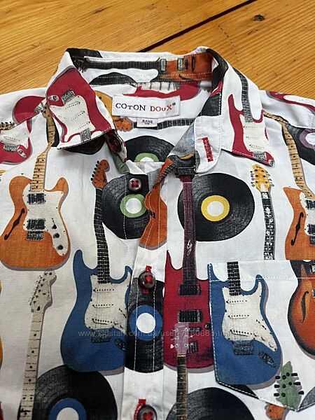 Сорочка Music чоловіча, підліткова Мотив Музика модний принт