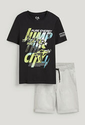 Костюм C&A з джинсовими шортами 146-152 см