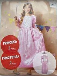 Костюм принцессы, размер 7-10 лет, 140 см