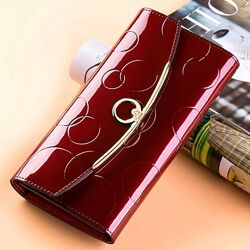 Гаманець лаковий в двух кольорах