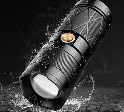 Супер яркий фонарик, водонепроницаемый XHP50.