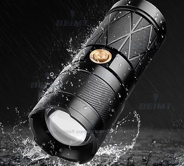 Супер яркий фонарик, водонепроницаемый XHP50.