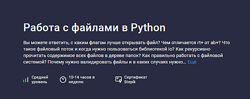 Антон Щербак Работа с файлами в Python 2024