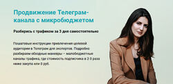 Виктория Гурина Продвижение Телеграм-канала с микробюджетом 2024