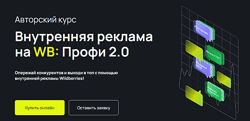 Виктория Мурашкина, Малых, Внутренняя реклама на Wildberries Профи 2.0.
