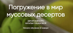 Наталья Лукашова Погружение в мир муссовых десертов 2022