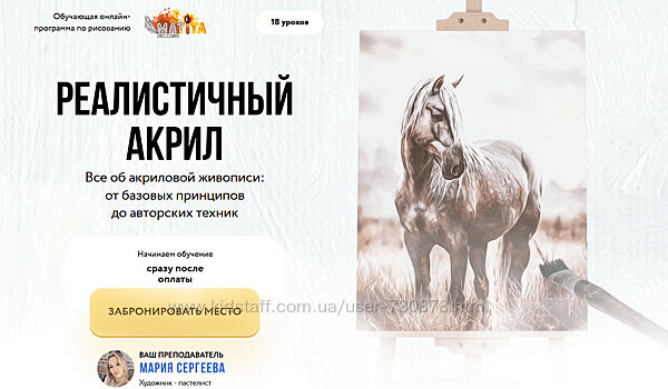 Мария Сергеева Matita Реалистичный акрил. Тариф Базовый 2024