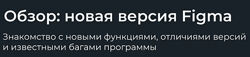 Алина Шельпова НИИДПО Обзор новая версия Figma 2024