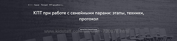 Елена Анюхина Когнитивно-поведенческая терапия при работе с семейными парам