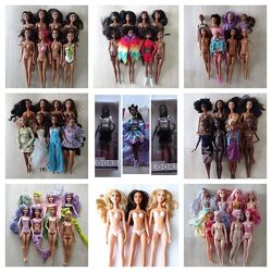 Кукла Барби 3 barbie негра мулатка азиатка разноцветные стардолл mattel. 