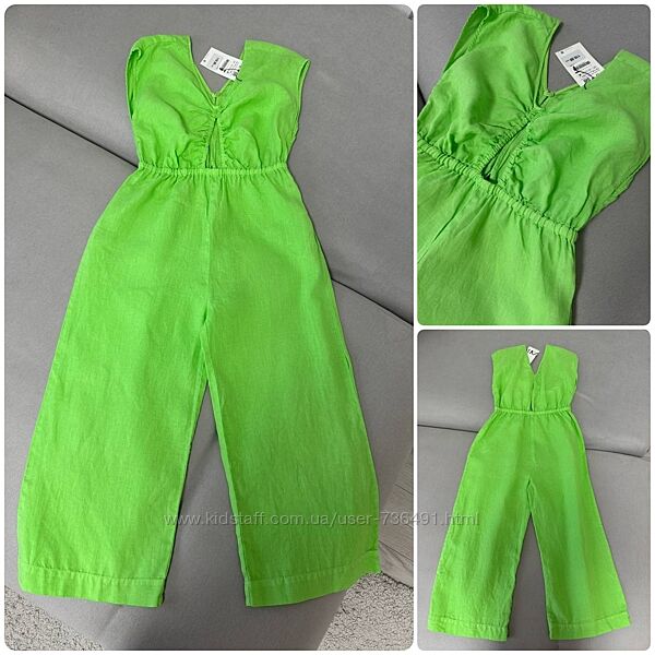 Льняний комбінезон Zara,13-14/164, стан нового