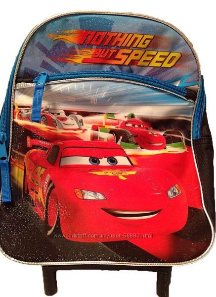 Рюкзак - чемодан на колесах детский Disney Pixar Cars Nothing But Speed