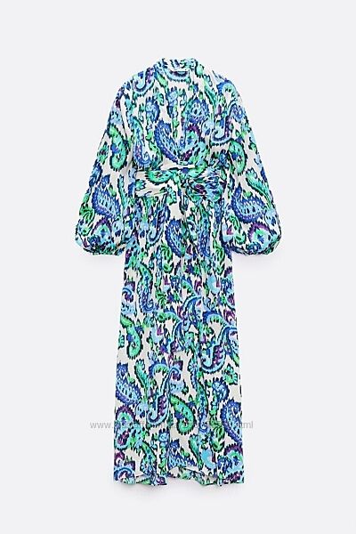 Платье zara вискозное на запах с запахом