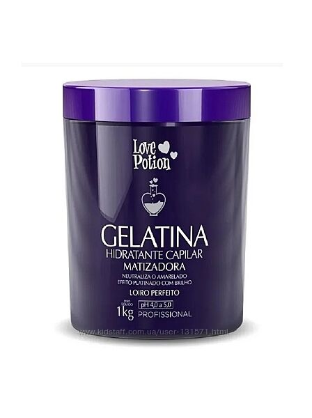 Love Potion Gelatina Matizadora колаген для освітленого волосся ,1000мл