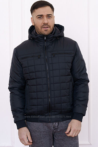 Чоловіча демісезонна куртка Клітинка