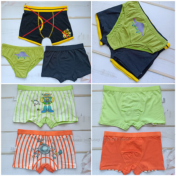 Трусы Primark, Tu, George для мальчика 7-8 лет.