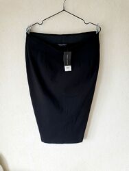 Новая базовая черная миди юбка карандаш на комфортной талии Dorothy perkins