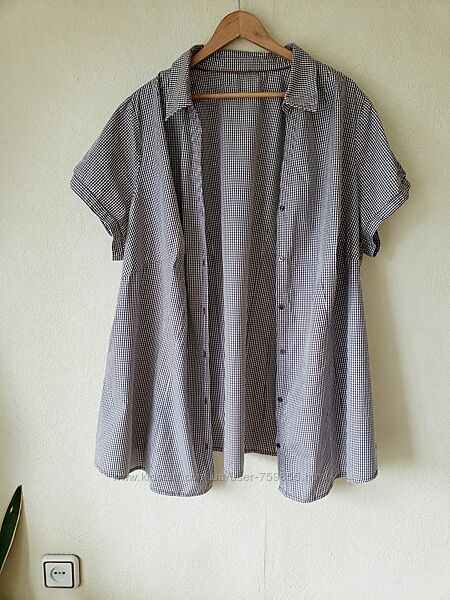 Брендовая удлиненная натуральная  блуза рубашка S. Oliver 