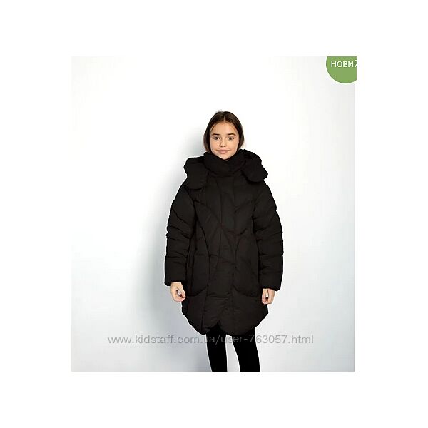 Куртка зимова для дівчинки чорного кольору