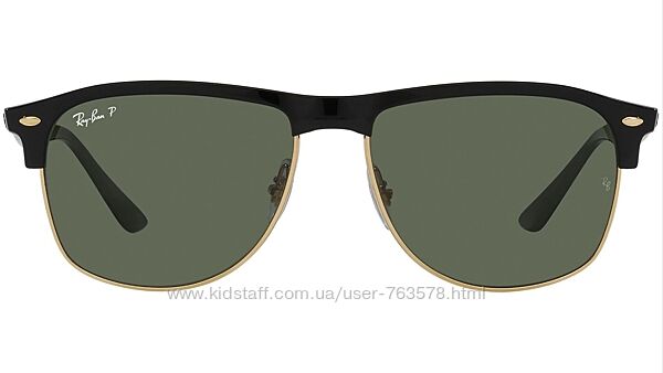 Окуляри  Ray-Ban Rb4342 Square Sunglasses, Black/Dark Green