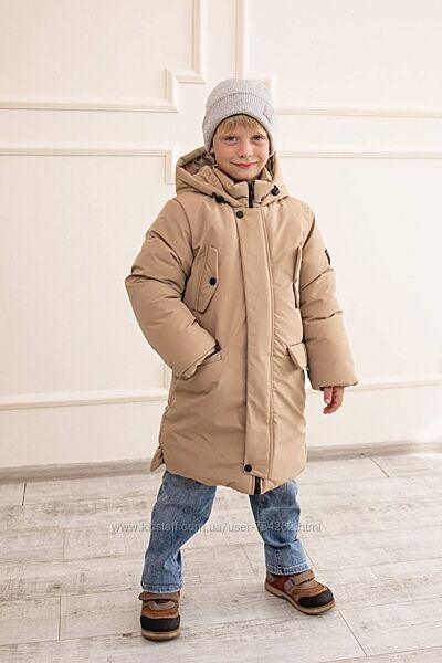 Зимове пальто для хлопчика 3 кольори