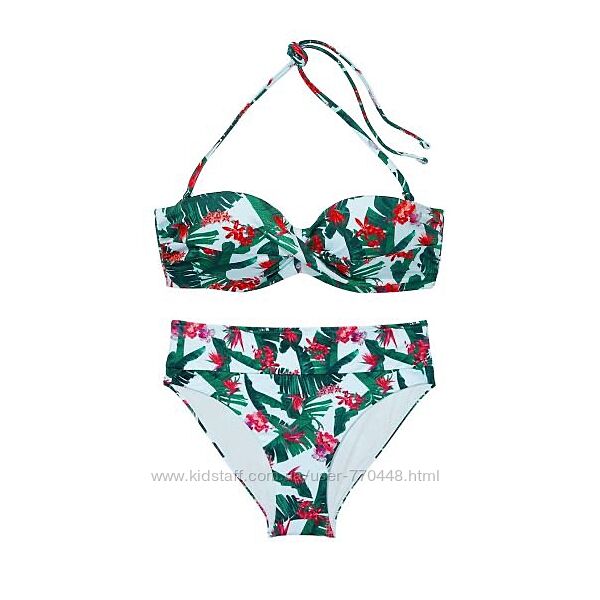 Купальник Victoria&acutes Secret Mix-and-Match Bandeau Blue Palm