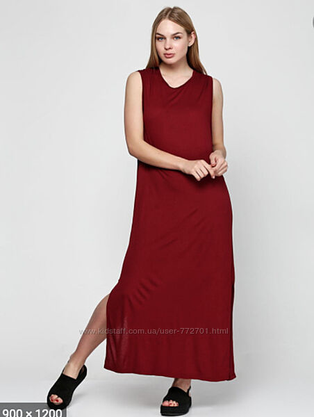 Модное летнее макси платье, с боковыми разрезами от H&M . Камбоджа. L