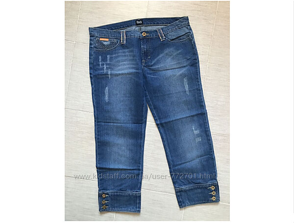 Крутые джинсы 7/8 длины Dolce & Gabbana. Италия. M