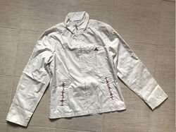 Куртка ветровка, молочного цвета, на сетчатой подкладке,  Adidas. 38 евро