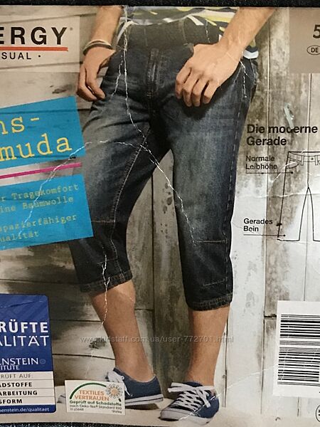 Крутые джинсовые шорты бермуды, бриджи, Livergy. 50 евро