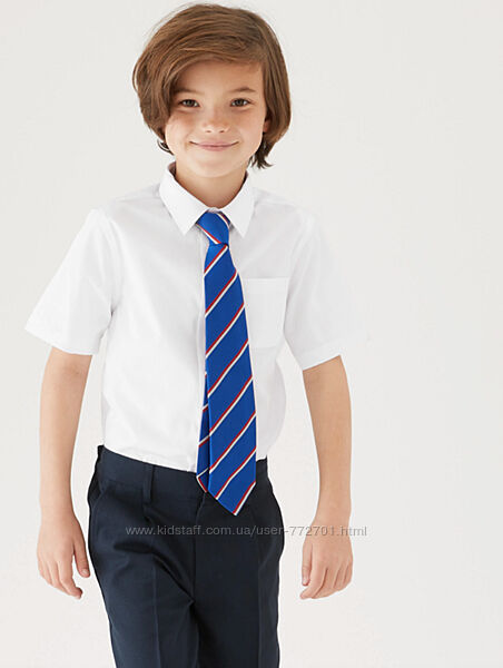 Шикарная белая рубашка в школу, от  Marks & Spеncer.  170