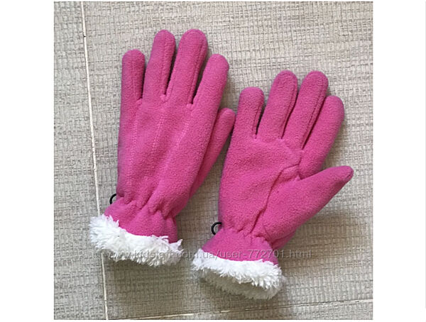 Теплющие флисовые перчатки на меху, Kids. Германия. 5-7 лет 