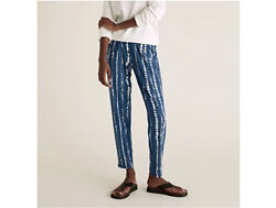 Модные джерси брюки Grazer из джерси, с  принтом тай-дай, Marks & Spencer. 