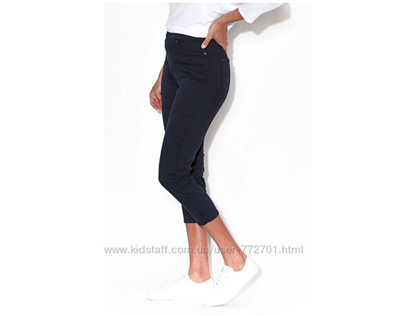Эластичные, летние джинсы джеггинсы 7/8 длины, высокая посадка, Arista. 40
