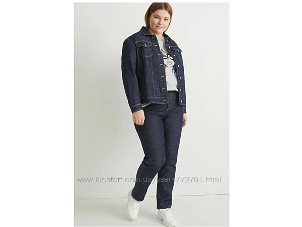 Батал. Крутые стрейч джинсы с эластичной талией, высокая посадка, C&A. 50 