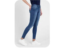 Легкие стрейч джинсы, высокая посадка, 989Z ENZO jeans skinny slim Fit. S