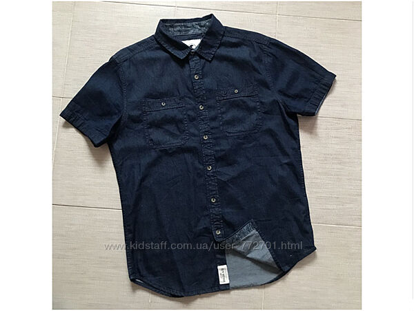 Брендовая джинсовая рубашка шведка, от Soulcal & Co California. M ворот 44