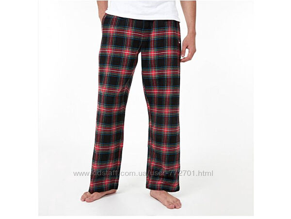 Крутые, фланелевые пижамные штаны с карманами, Jack Wills. L