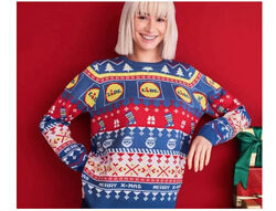 Унисекс. Теплый рождественский свитер, джемпер от Lidl. Германия. М