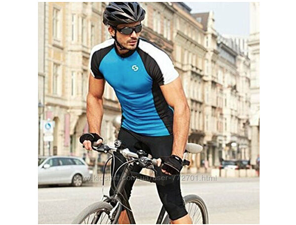 Крутые вело бриджи, капри c памперсом - Crivit Herren Fahrradhose. L