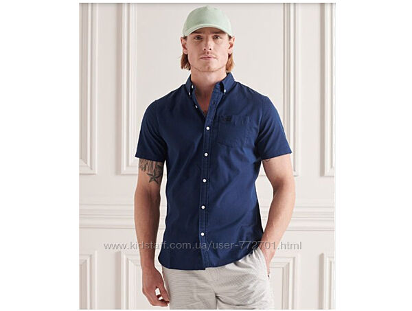 Шикарная оксфордская рубашка шведка премиум-класса, Superdry. М