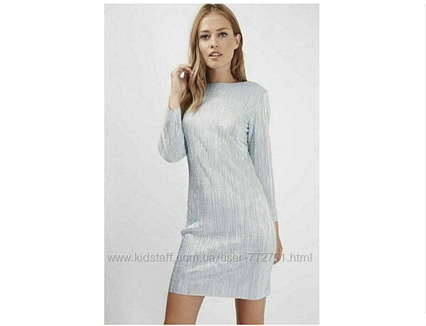 Шикарное, облегающее миди платье, в рубчик, с шерстью, от Interdee Paris. L