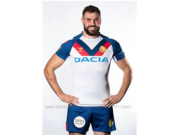 Спортивная, официальная футболка лиги регби GB Lions от Hummel. Германия. L