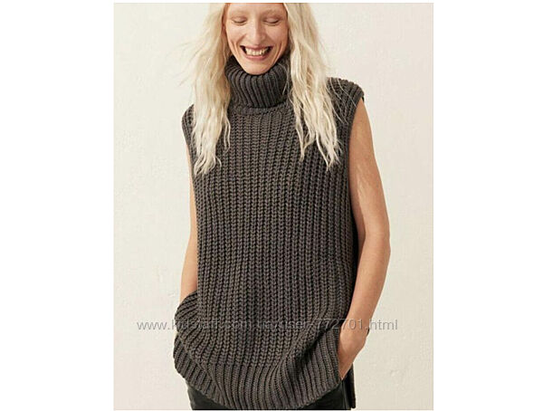 Теплый, с шерстью, свитер , без рукавов, от H&M