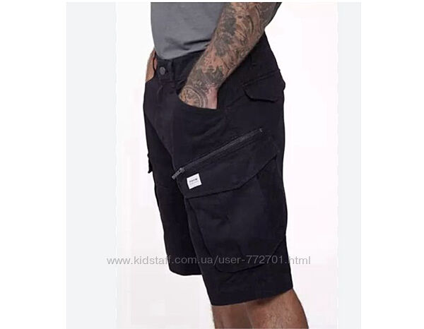 Батал. Крутые, плотные шорты карго, хлопок твилл, Firetrap BTK regular fit.
