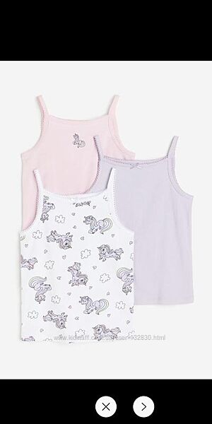Майка h&m 122-128 134-140 комплект