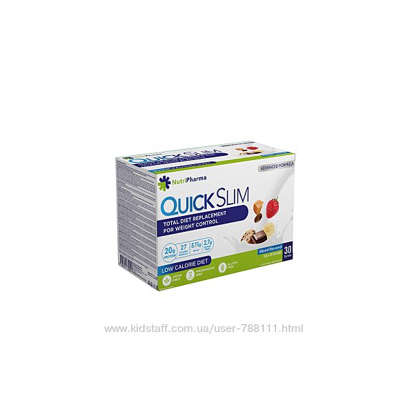 Коктейль Quick Slim Мікс смаків, 30 саше по 23 г