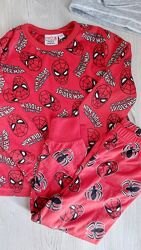 Костюм для дома пижама 80 86 92 Primark Marvel велюрова утеплена 